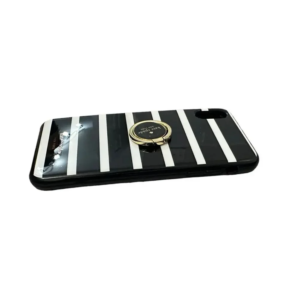 Kate Spade iPhone XS Max Black stripe Ring Stand (used)